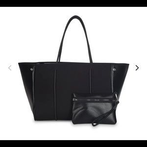 Haute Shore Greyson Neoprene Tote- black
